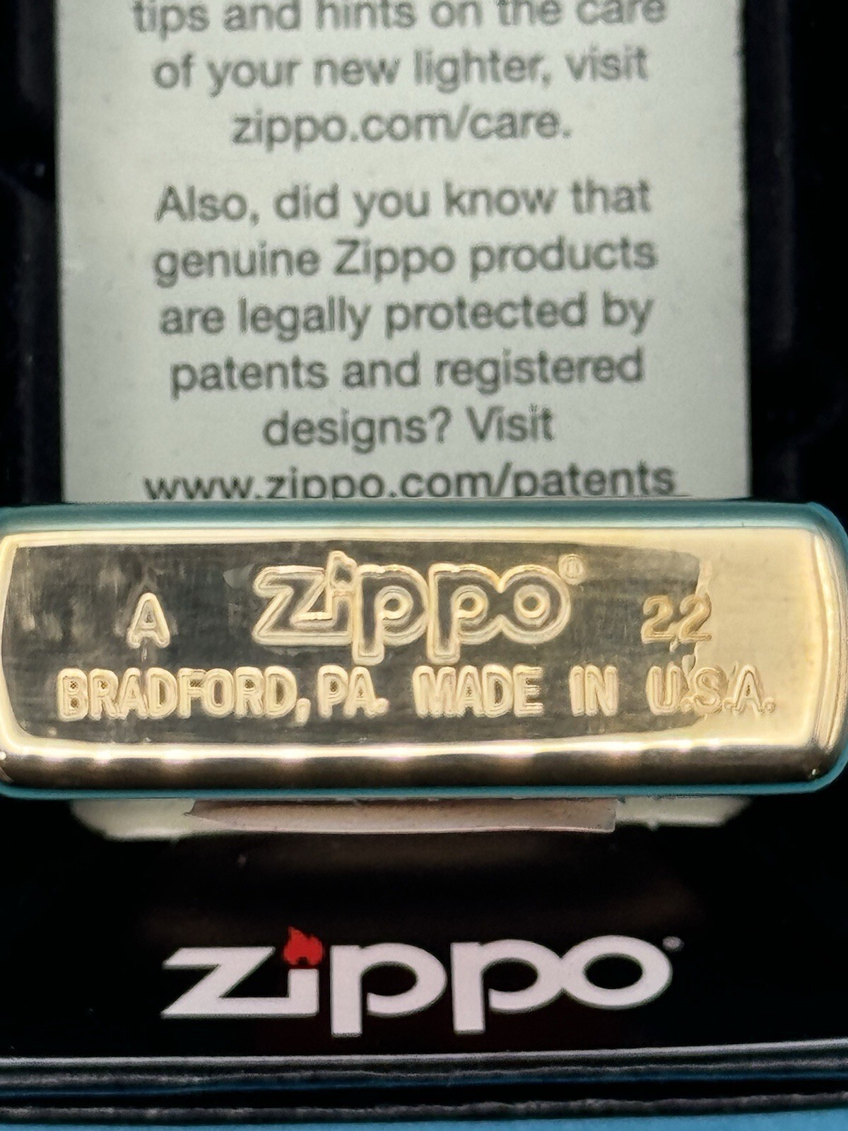 2022 Graffiti Clover Design Brass 49125 Zippo Lighter NEW