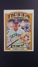 1972 Topps Baseball card # 150 Norm Cash (VG TO EX)