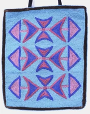 Crow Indian beaded pouch