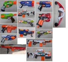 Nerf Gun collection, over 10 classic Nerf Guns