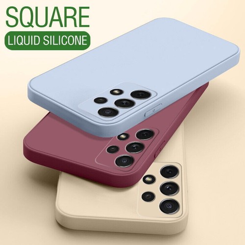 For Samsung S25/S24 Ultra/S23/22+/S21/ Square Liquid Silicone Phone Case Cover - Picture 6 of 24