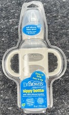 Dr. Brown's Milestones Sippy Bottle 1 Count Pack of 1 , 1 Pack, Gray NEW