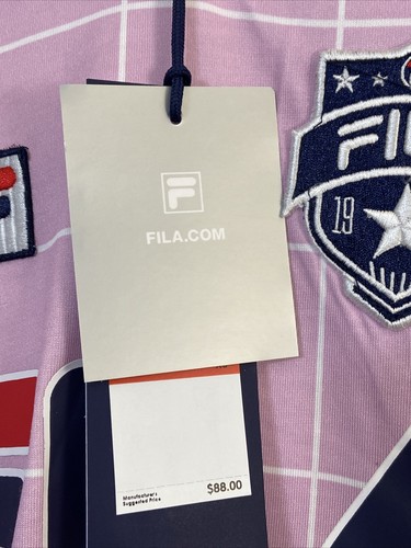FILA Womens Long Sleeve Pink Casual Shirt Team Jersey Style Retail $88, Size XS - Picture 4 of 8