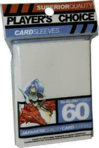 Yugioh Player's Choice White Yugioh Sized-Mini 60 ct Sleeves