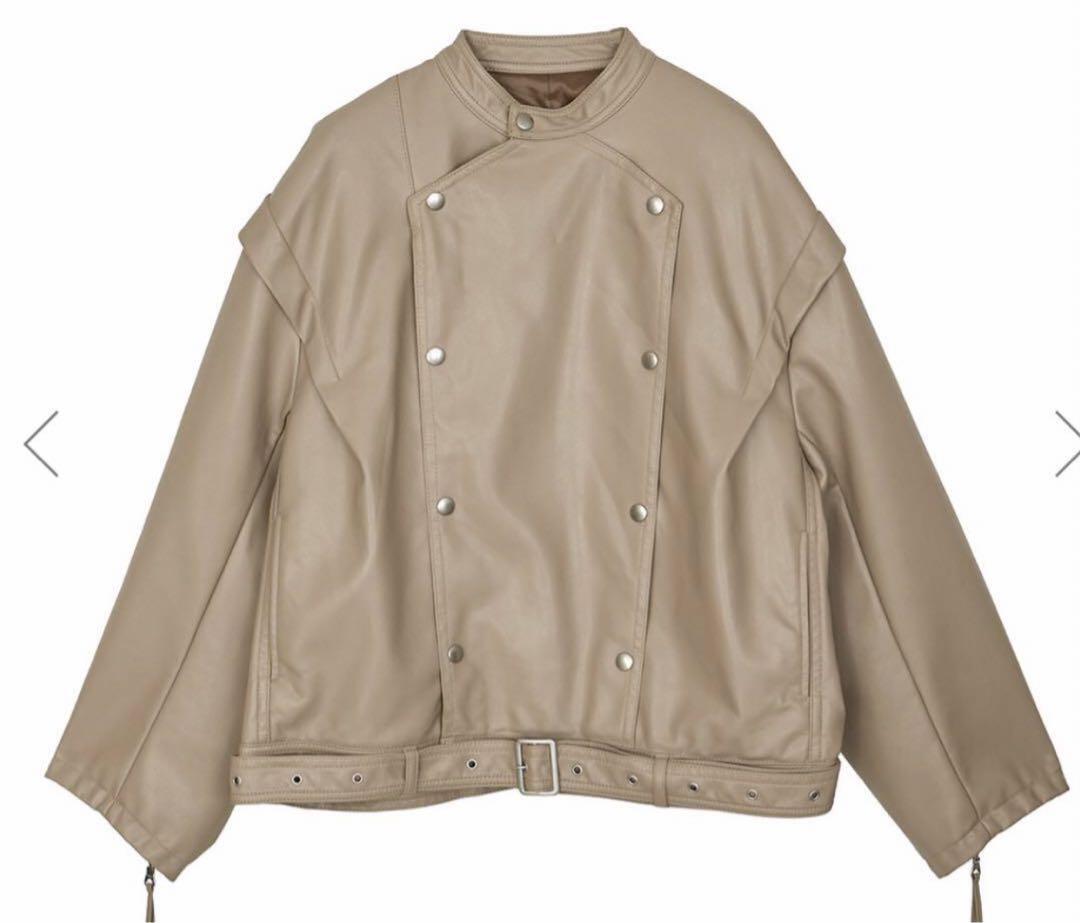 Ameri Retro Fake Leather Jacket Outerwear size XL-/Japan Ameri Retro Fake Leather Jacket Outerwear size XL-/Japan