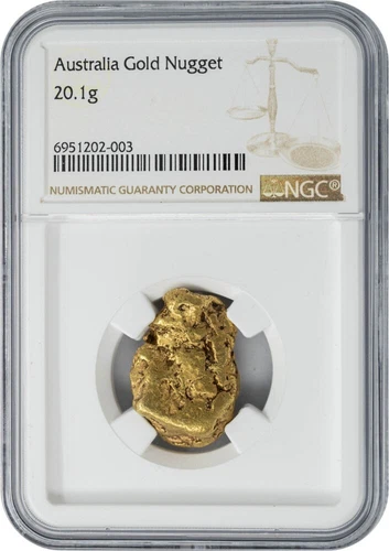 Australia Gold Nugget .646oz, 20.1g NGC 950115-3