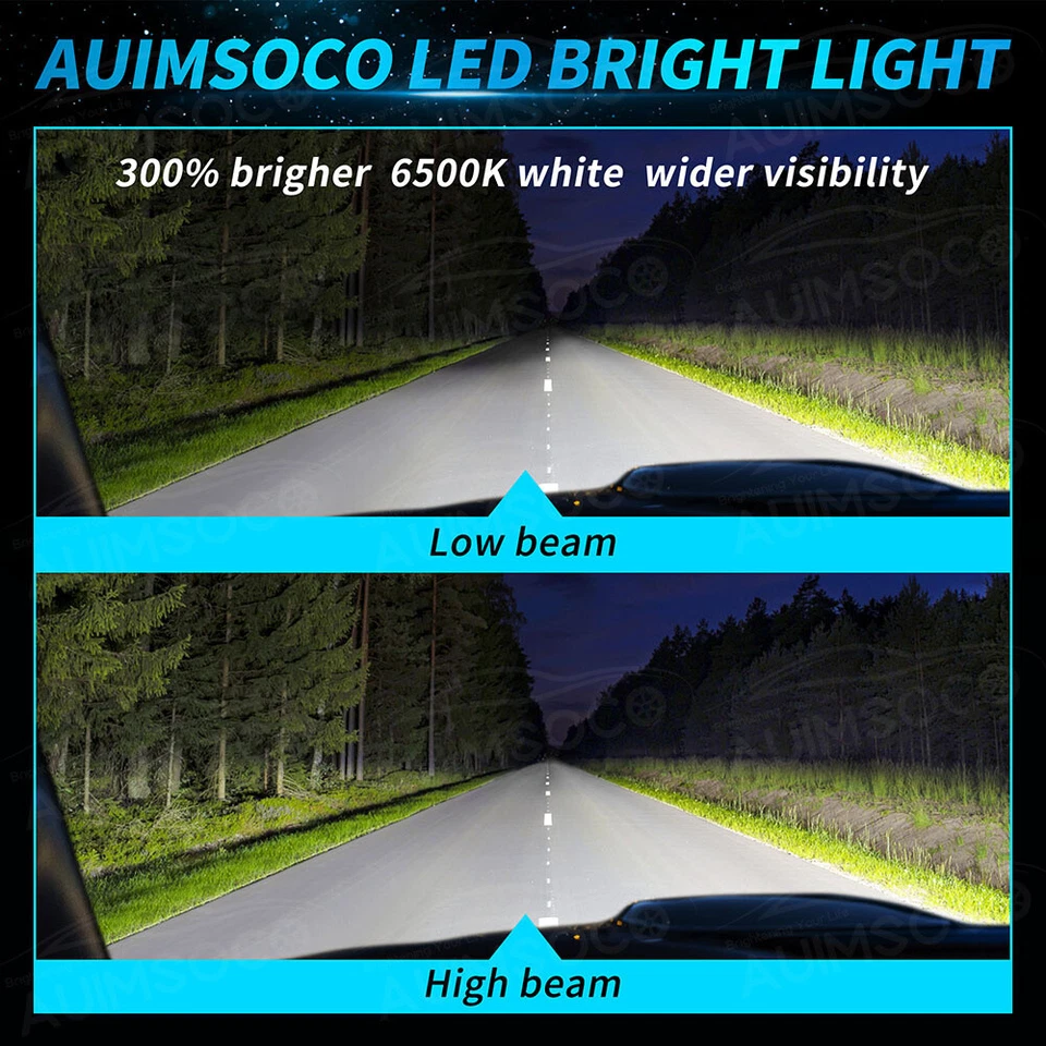 4 piezas de faros LED de haz alto/bajo bombillas brillantes para Chevrolet Sonic 2012-2020 Foto 3 de 4