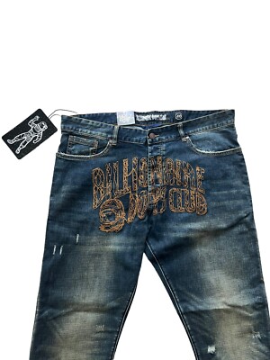 Billionaire Boys Club BBC Slim Creative Mens Jeans Blue Size 40/32