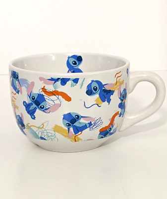 New Disney Stitch Doodles Design XLarge 24 oz Soup Mug