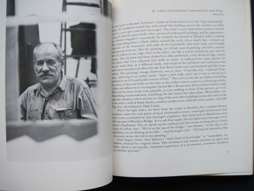 BARNETT NEWMAN by THOMAS B. HESS 1st Ed in Jacket, 1 of Few Hardbound Copies - Picture 4 of 8