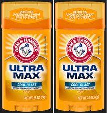 2 Pack Arm  Hammer UltraMax Cool Blast Solid Antiperspirant Deodorant 2.6 oz