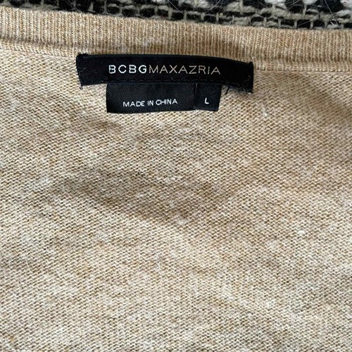 BCBG | Cárdigan bronceado con cinturón largo - Imagen 4 de 4