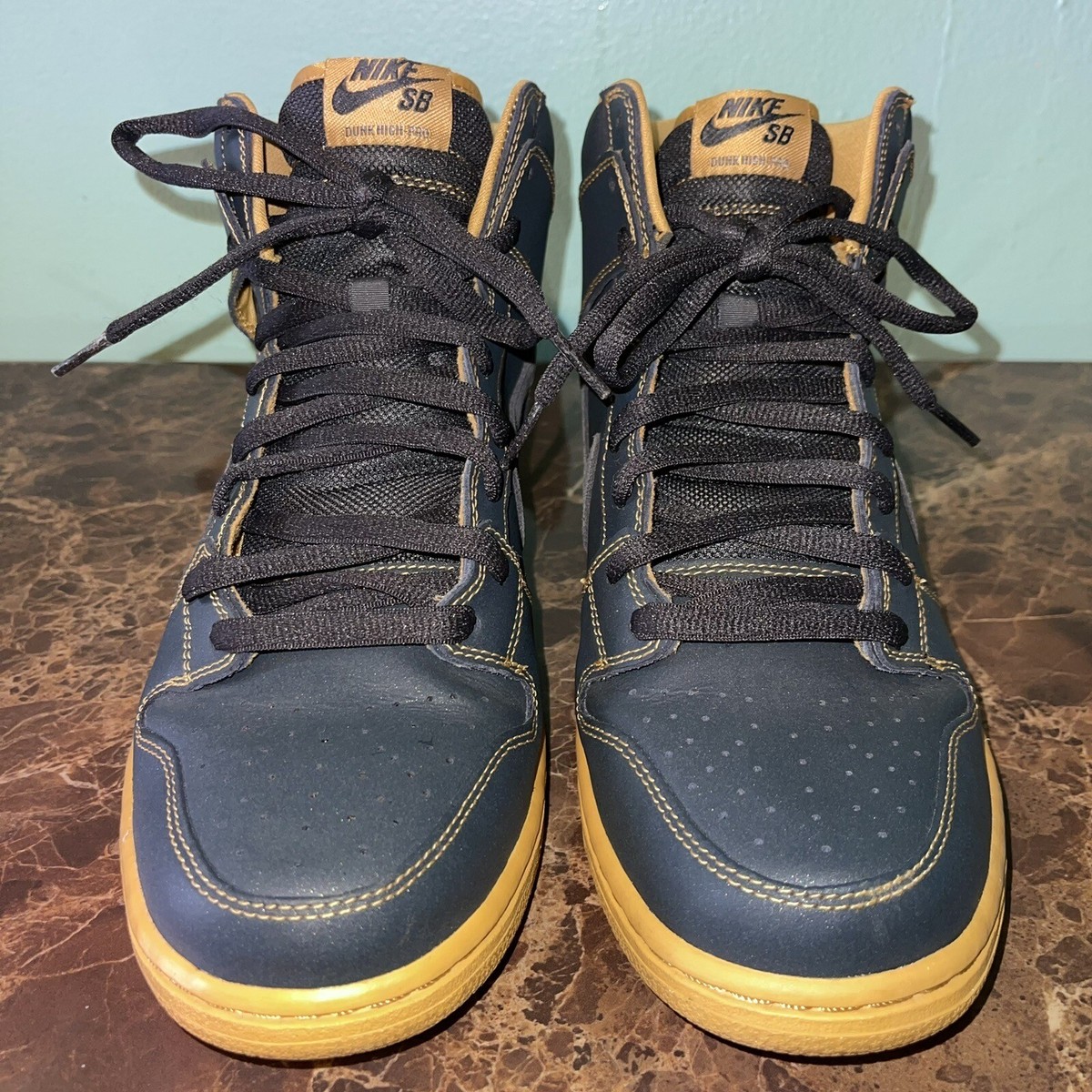 2011 Nike SB Dunk High Pro Sneakers 305050-007 Anthracite Men\'s Size 6.5 Nike SB Dunk High Black Base Grey Men main image 3