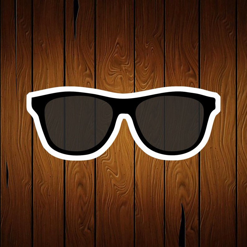 3D Printed Sunglasses Cookie Cutter - Food Safe PLA Plastic-image