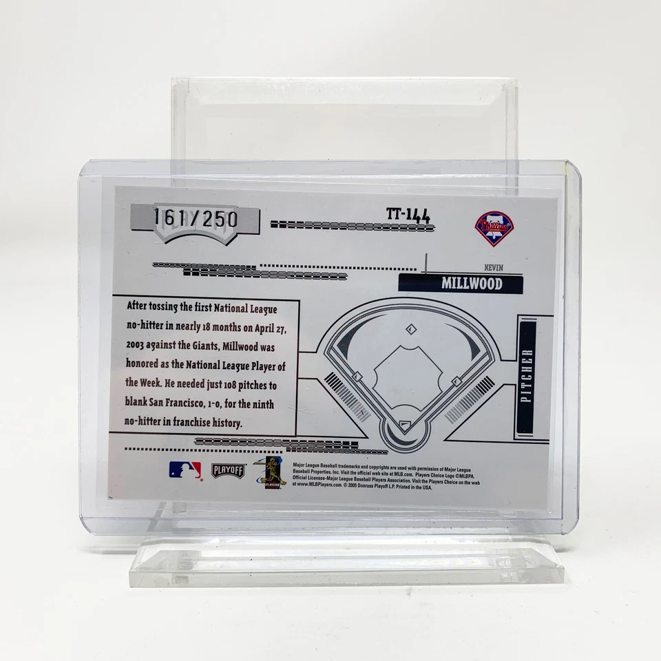 Kevin Millwood - 2005 Playoff Absolute - Tools Insert - 161/250 - Atlanta Braves - Image 2 of 2