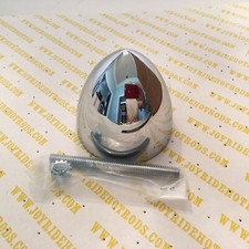 Hot Rod Universal Chrome Bullet Cap 3 Od 3 High- Hd Cast Metal X 1