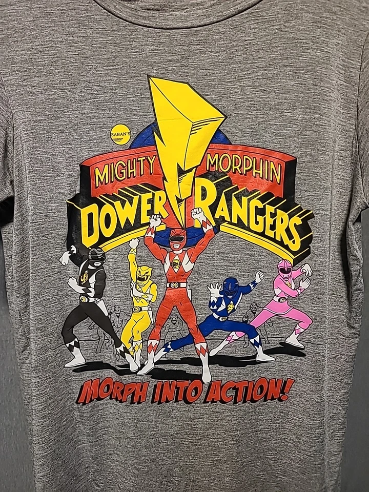 Camiseta Power Ranger Vintage Talla L Color Gris Película Foto 4 de 4