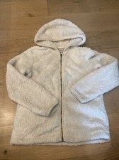 Hanna Andersson Sherpa Fleece Hoodie Jacket Size 12 Fall Soft Full Zip Jacket