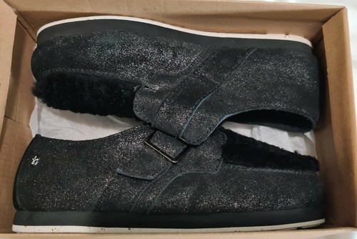 Emu Australia Buckle Mocassin Shoes Black Size W7 M6 uk 5 eu 38 - Picture 6 of 6