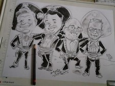 Personalised caricature from photo hand drawn cartoon fun unique present gift