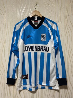 1860 MUNICH 1995 1996 HOME FOOTBALL SHIRT SOCCER JERSEY L/S NIKE