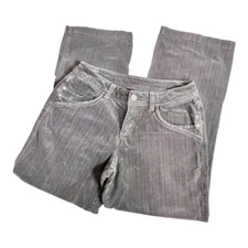 Gitano Corduroy Women 10 Petite Gray Boot 30 Waist 29 Inseam Stretch Vintage