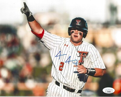 Jace Jung Texas Tech 8x10 Signed Photo JSA