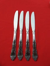 4 Pieces Rogers DREAM ROSE Stainless 4 Dinner Knives Korea