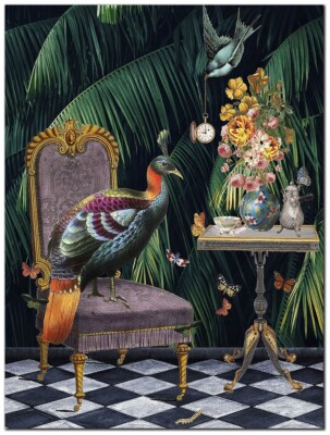 Tea Time by Erika Brothers Gallery-Wrapped Canvas Giclee (24 x 18 in)