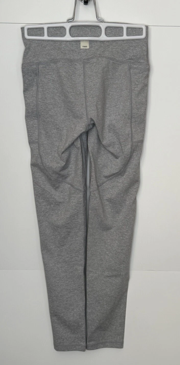 vuori pace high rise athletic yoga pocket heathered leggings