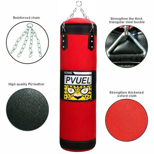 39" Heavy Boxing Punching Bag Training Gloves Speed Set Kicking MMA Workout GYM - Picture 10 of 10