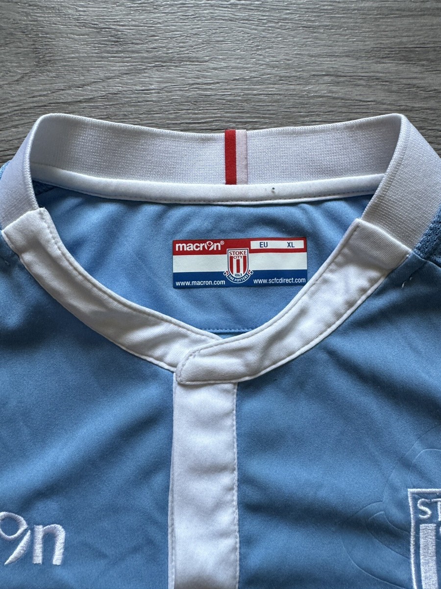 Maillot Stoke City Extérieur 2016/17 (Macron) - Taille 5XL/XXXXL, Occasion Avec Traces D'usure