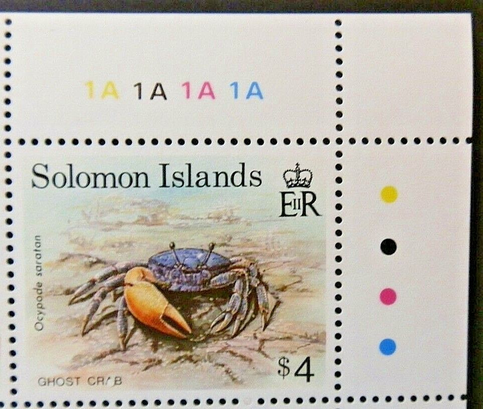SOLOMON ISLANDS 1993 SG765 $4 GHOST CRAB  -  MNH