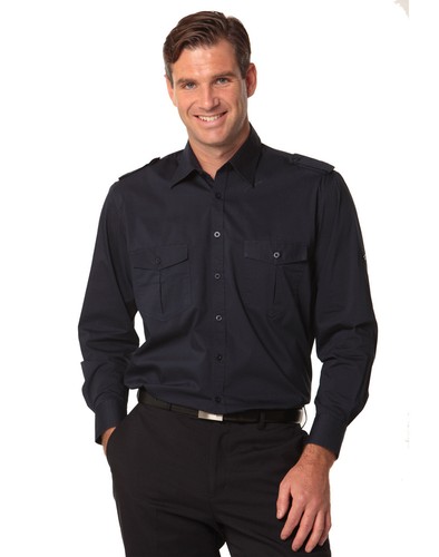 Benchmark Men's Long Sleeve Military 