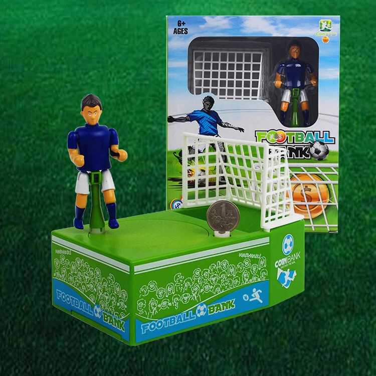 Electric Soccer Player Goal Kicking Football Piggy Bank Coin Money Saving Box - Image 3 of 4
