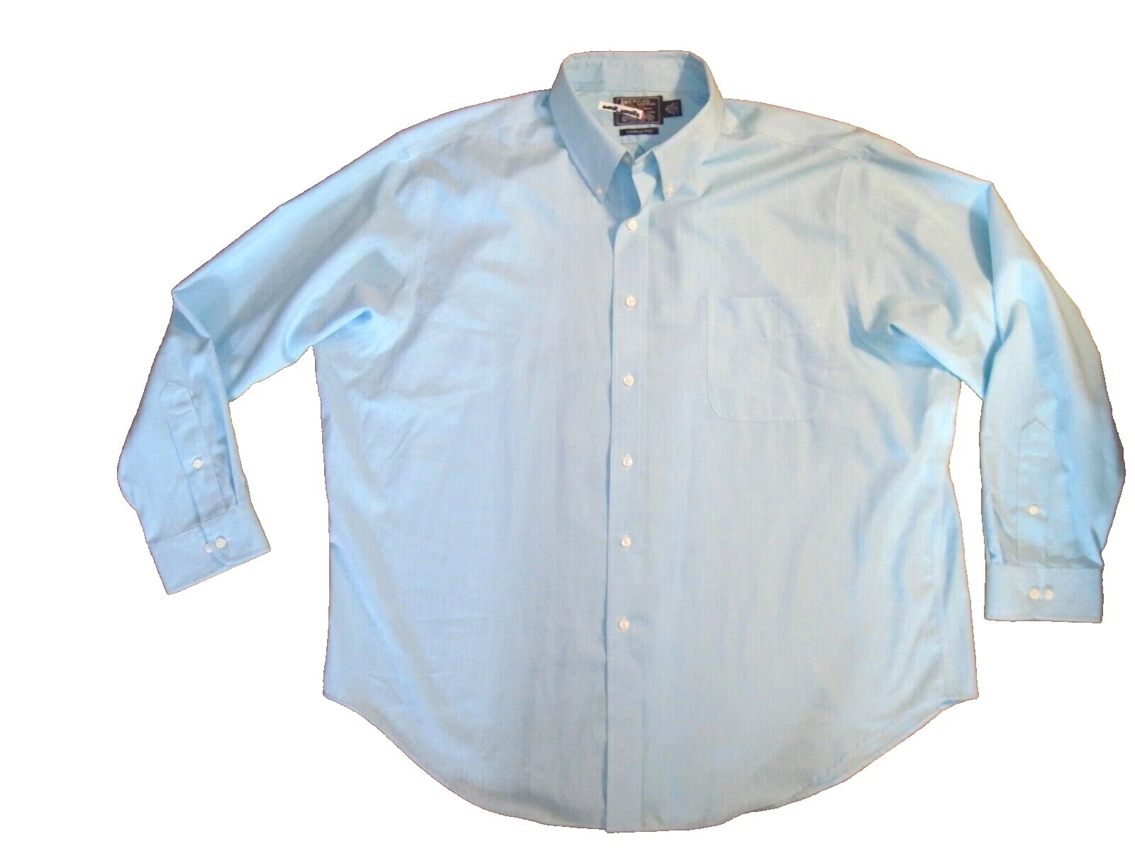 Camisas de vestir para hombre American Living de mezcla de algodón lisas