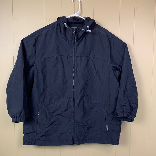 Pacific Trail Women's 2XL Full Zip Rain Jacket Long Sleeve Spring Coat