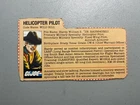 Helicopter Pilot Wild Bill Filecard File Card G.I. GI Joe Vintage 1983 Hasbro