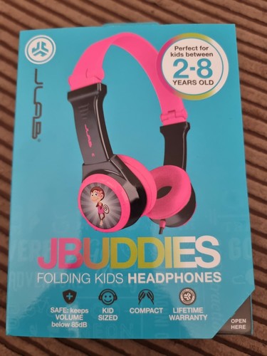 JLab JBuddies Folding Headphones Head-band 3.5 mm connector ,new, Pink - IEUHJB - Picture 4 of 8
