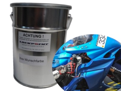 1 Liter 1K Autolack Kunstharz Skyline Blue 2 Metallic Lackpoint Tuning Glanz !