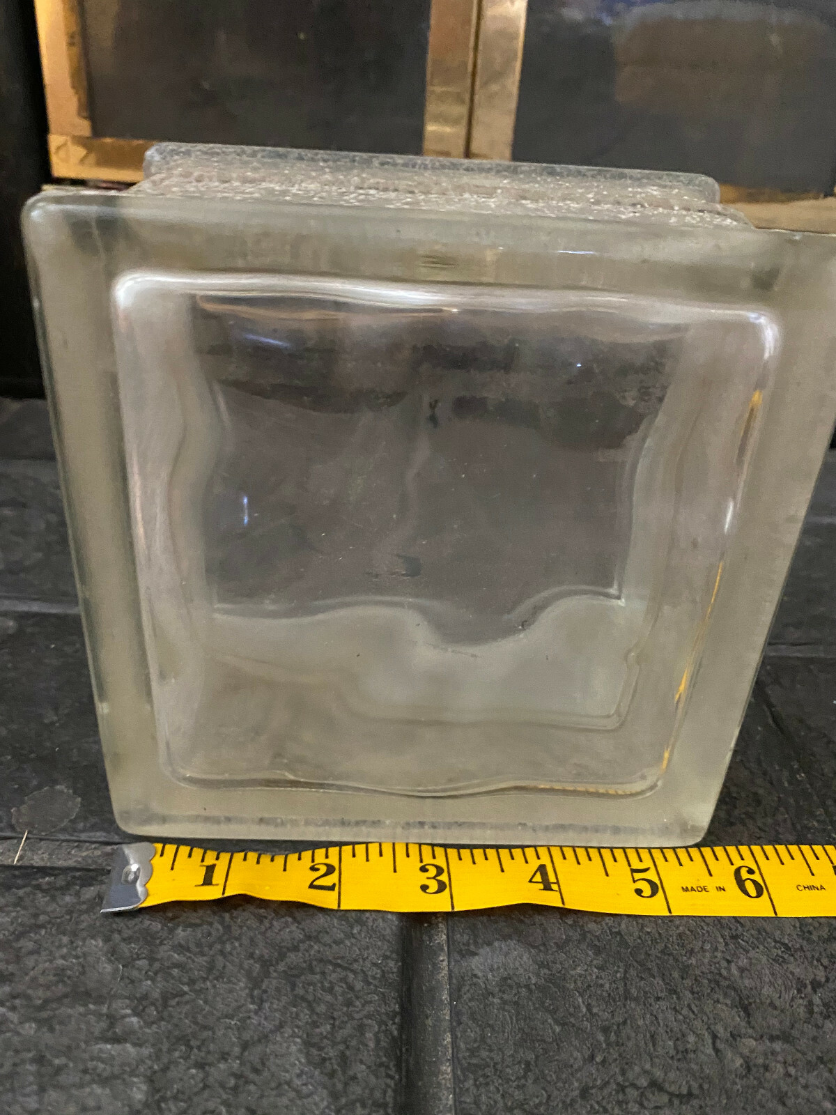 Art Deco Wavy Glass Block eBay