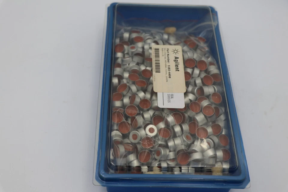 Agilent Technologies 5183-4500 11mm Crimp Cap PTFE/Red Rubber Septa 1000/ct - Image 2 of 4