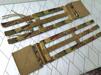 Tactical MOLLE 3-Band Skeletal Cummerbund w/Quick Release Buckle