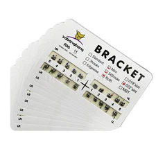 10 Packs Dental Orthodontic Bracket Braces Metal Mini Roth 022 Slot 3-4-5 Hooks