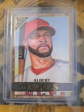 Albert Pujols 2020 Topps Gallery #101 Wood Frame Parallel SP 