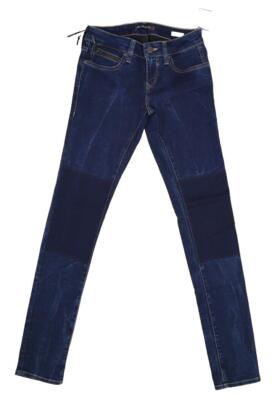 Mavi Serena Low Rise Super Skinny Denim Blue Jeans Patchwork Womens 27/33