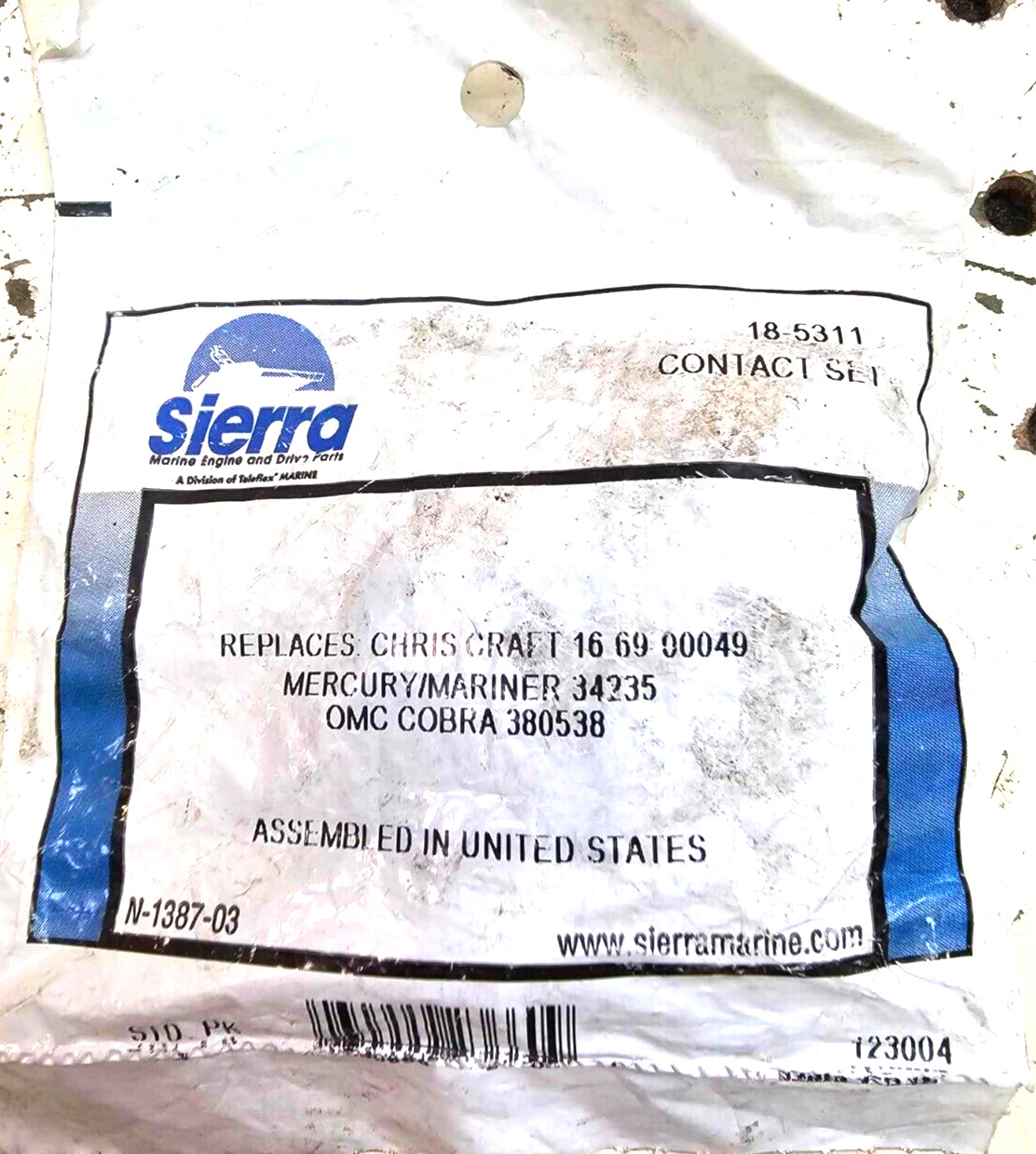 Genuine Sierra Marine 18-5311 Contact Set OEM New Old Stock