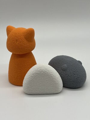 FruitsBasket Chinese Zodiac Figures Set (Cat rat Riceball) 3D printed fuzzy