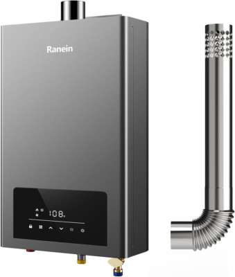 High-Efficiency Tankless Natural Gas Water Heater, 80,000 BTU, 3.6 GPM