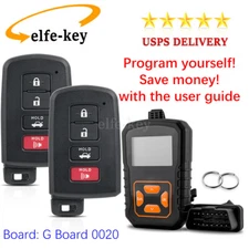 2 Remote Key Fob +Programmer for Toyota Avalon Camry Corolla 2014 2015 2016 2017